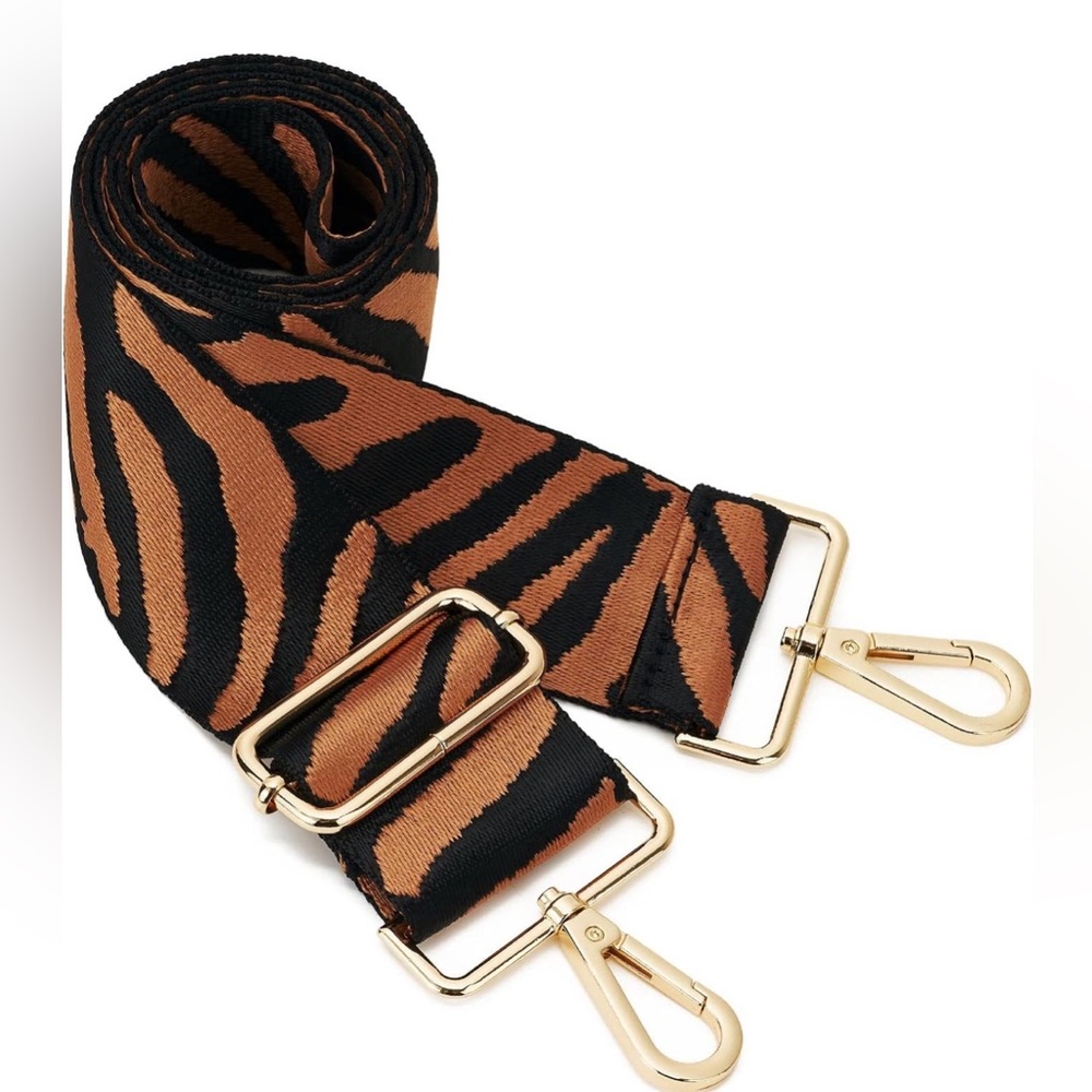Stylish Brown and Black Crossbody Bag Strap
